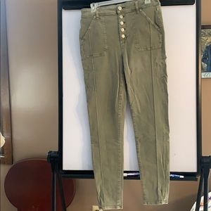 Green American Eagle Jeggings